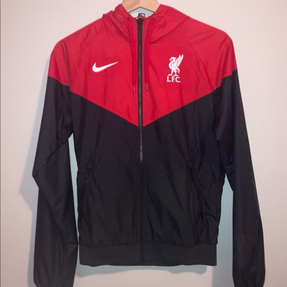 Liverpool Nike Windrunner Full-Zip Jacket - Black and Red - Picture 2 of 4